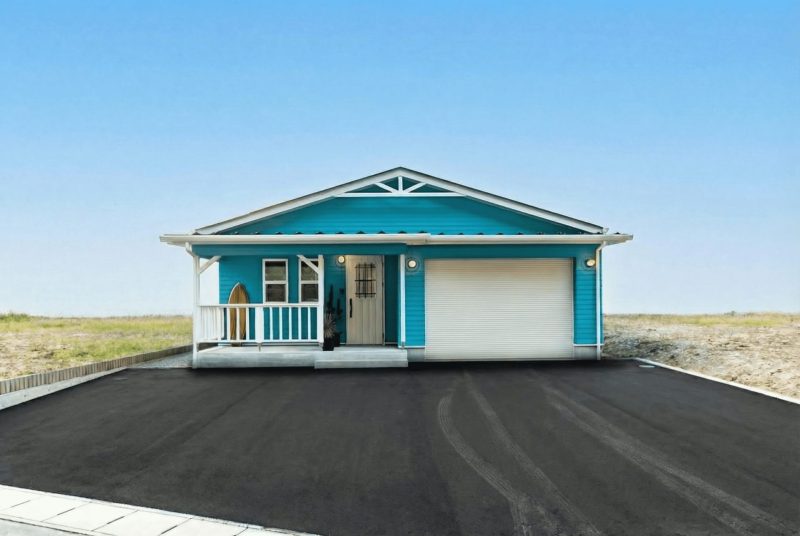 大きなドッグランｘ大きなガレージのある平屋